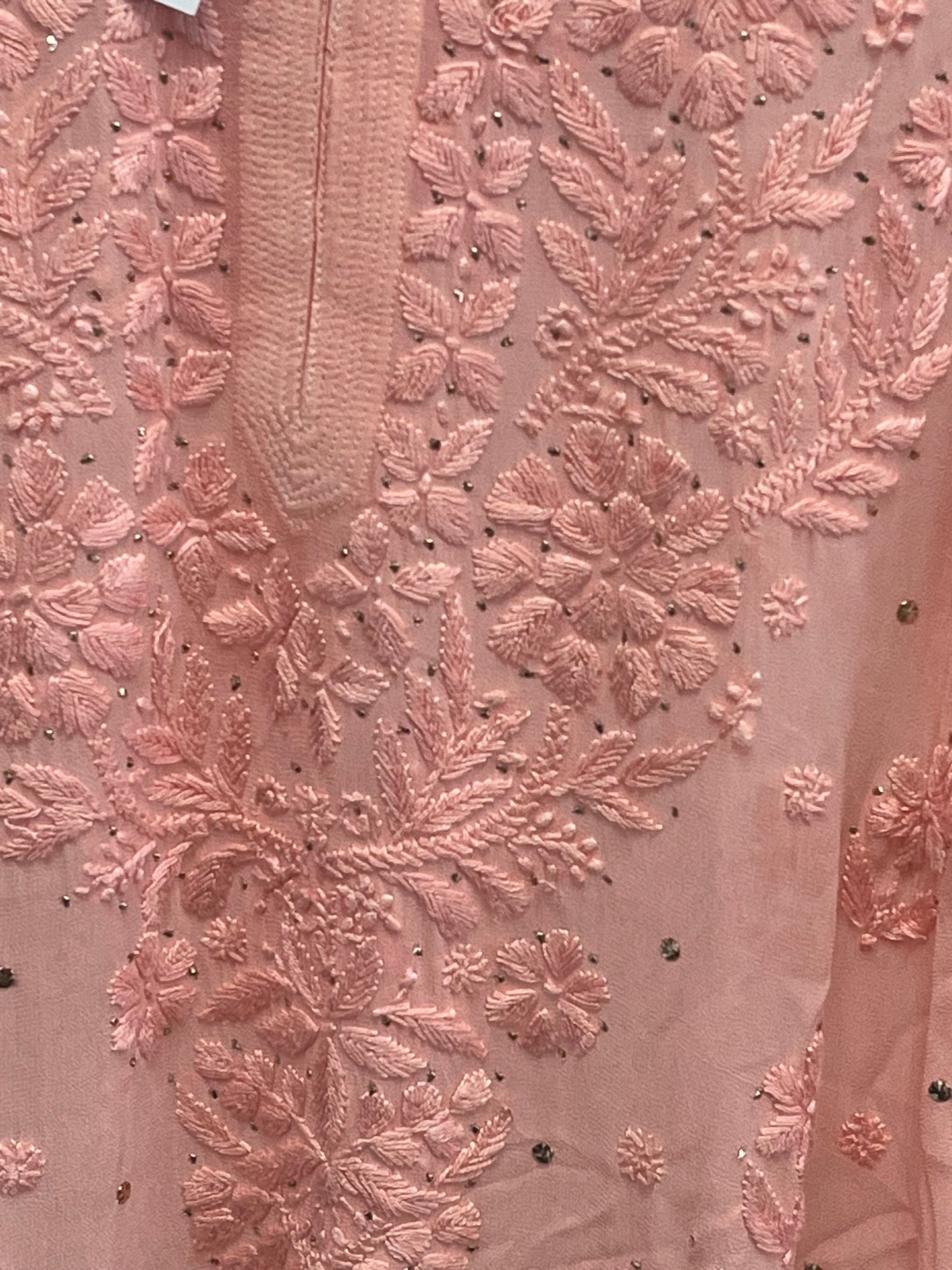 Viscose georgette chikankari
