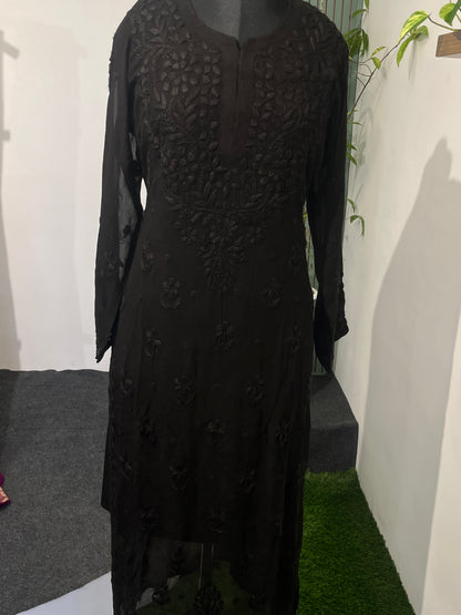 Viscose georgette chikankari