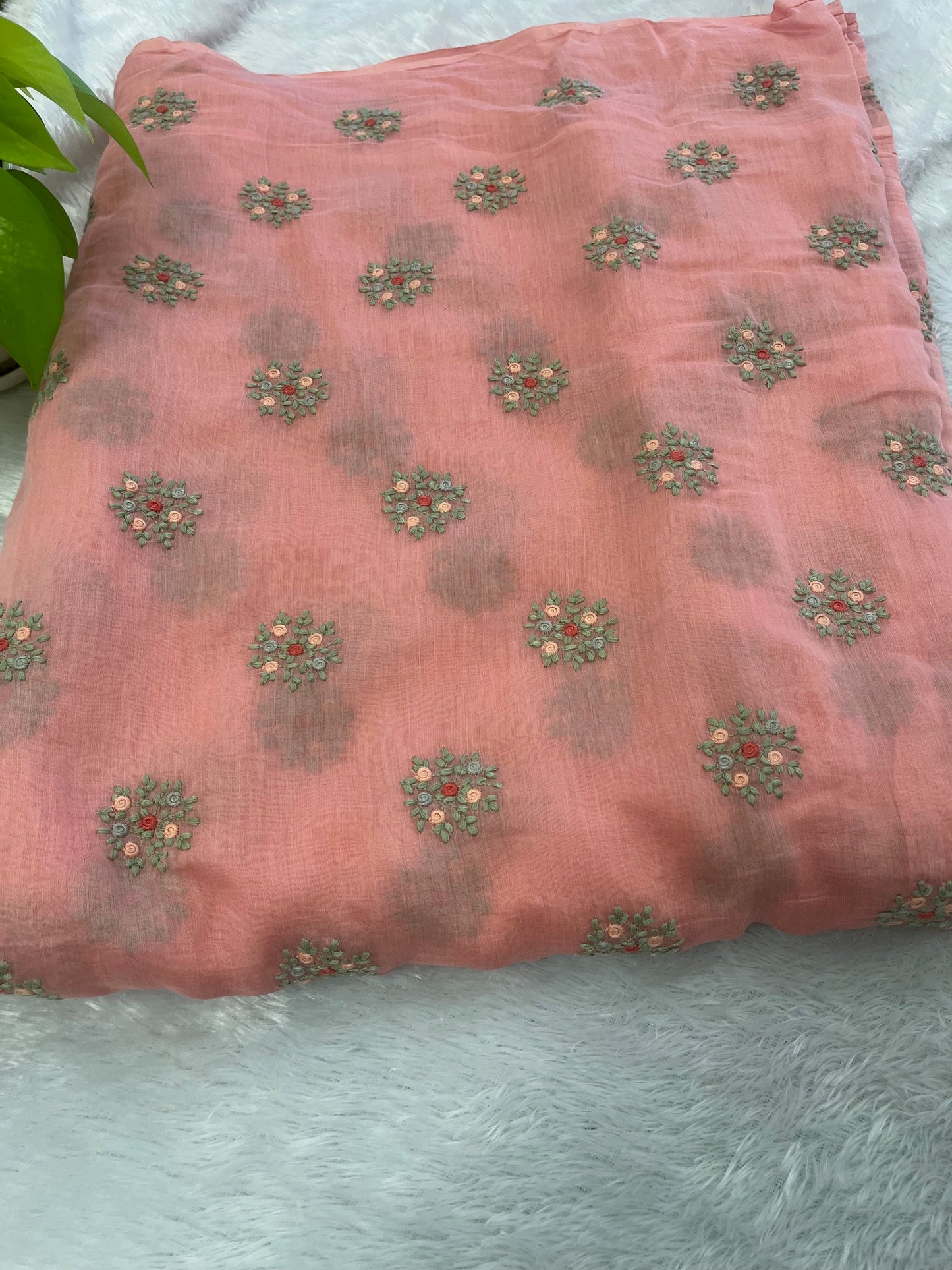 PURE MUL CHANDERI FABRIC