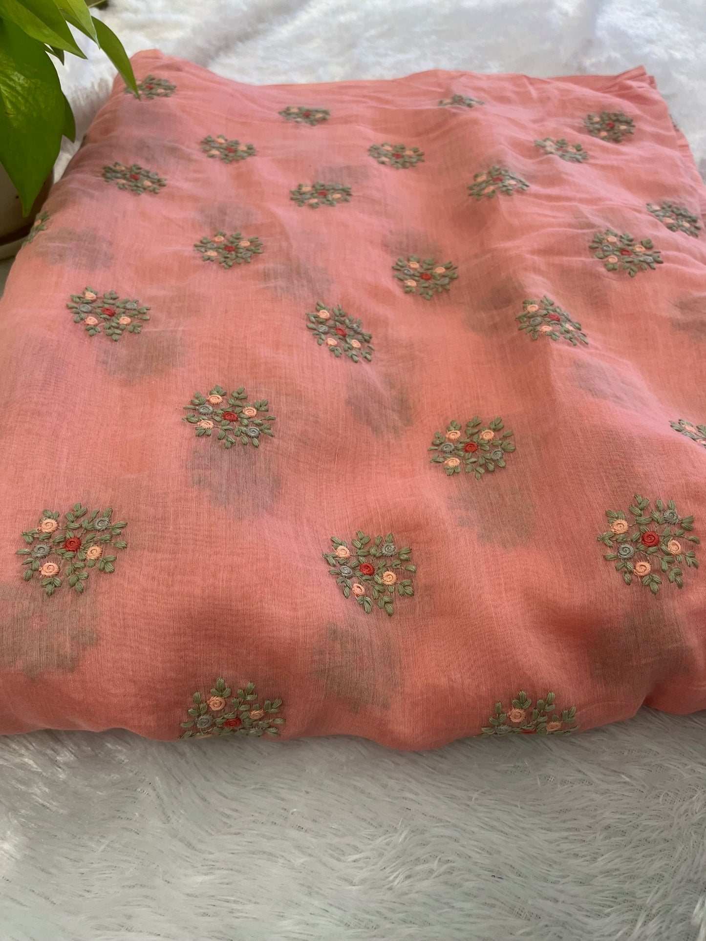 PURE MUL CHANDERI FABRIC