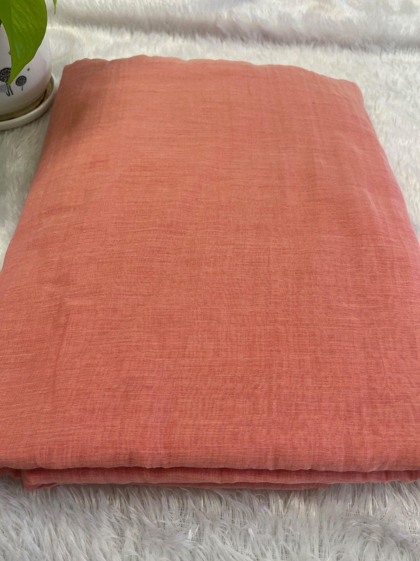 PURE MUL CHANDERI FABRIC (PLAIN)