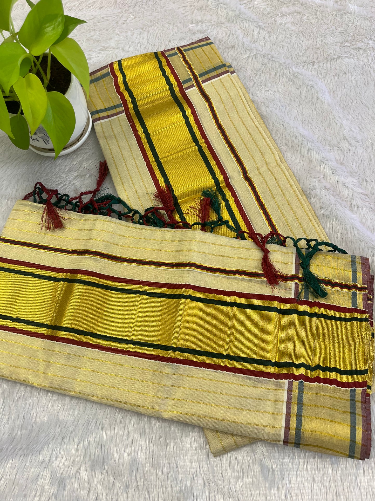 ONAM COLLECTIONS - TISSUE SET MUNDU