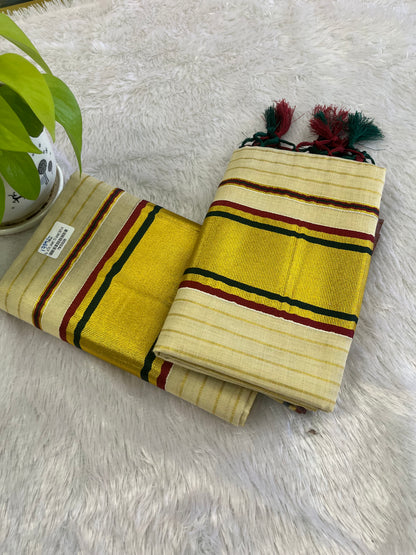 ONAM COLLECTIONS - TISSUE SET MUNDU