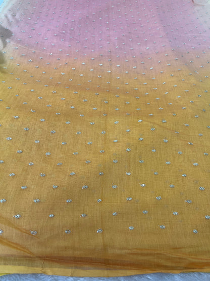 4 D SHADE PURE MUL CHANDERI FABRIC