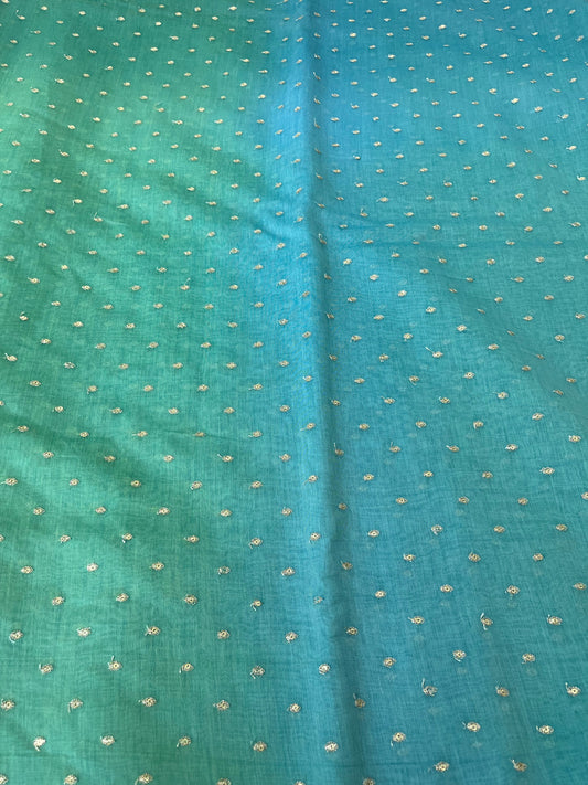 4 D SHADE PURE MUL CHANDERI FABRIC