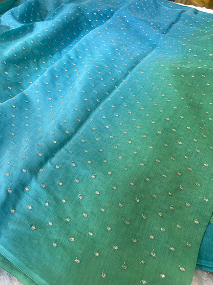 4 D SHADE PURE MUL CHANDERI FABRIC