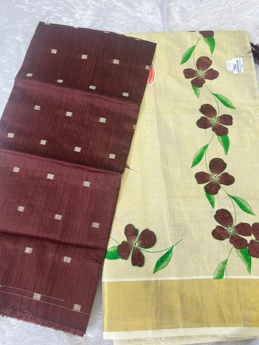 ONAM COLLECTIONS - TISSUE SET SAREE