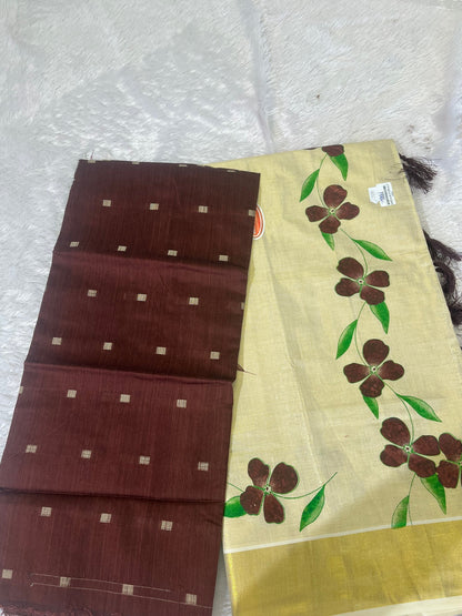 ONAM COLLECTIONS - TISSUE SET SAREE