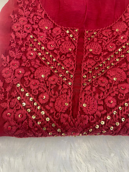 MUL CHANDERI SALWAR 3 PIECE SET