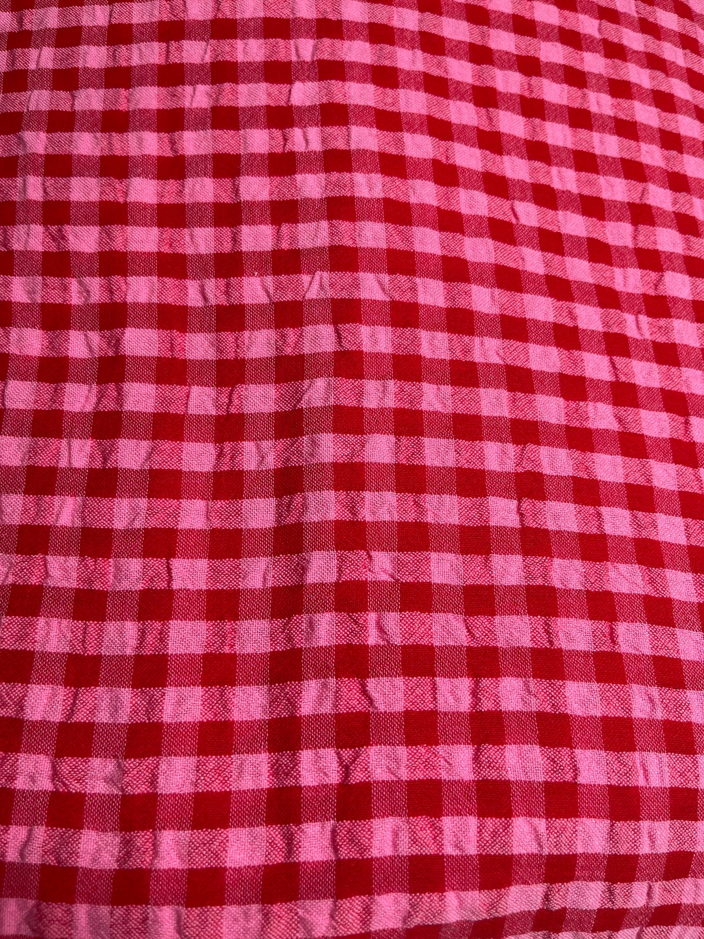 CHECK SEERSUCKER FABRIC
