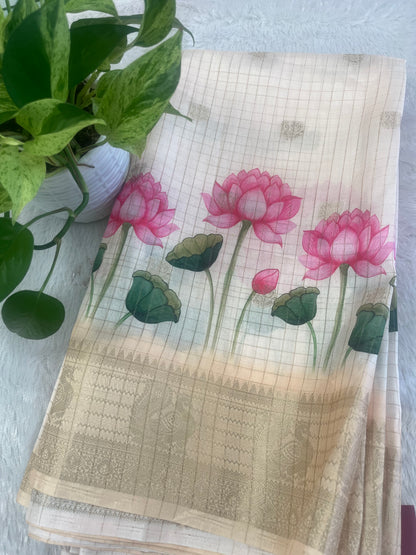 ONAM COLLECTIONS -  CHANDERI SILK FABRIC