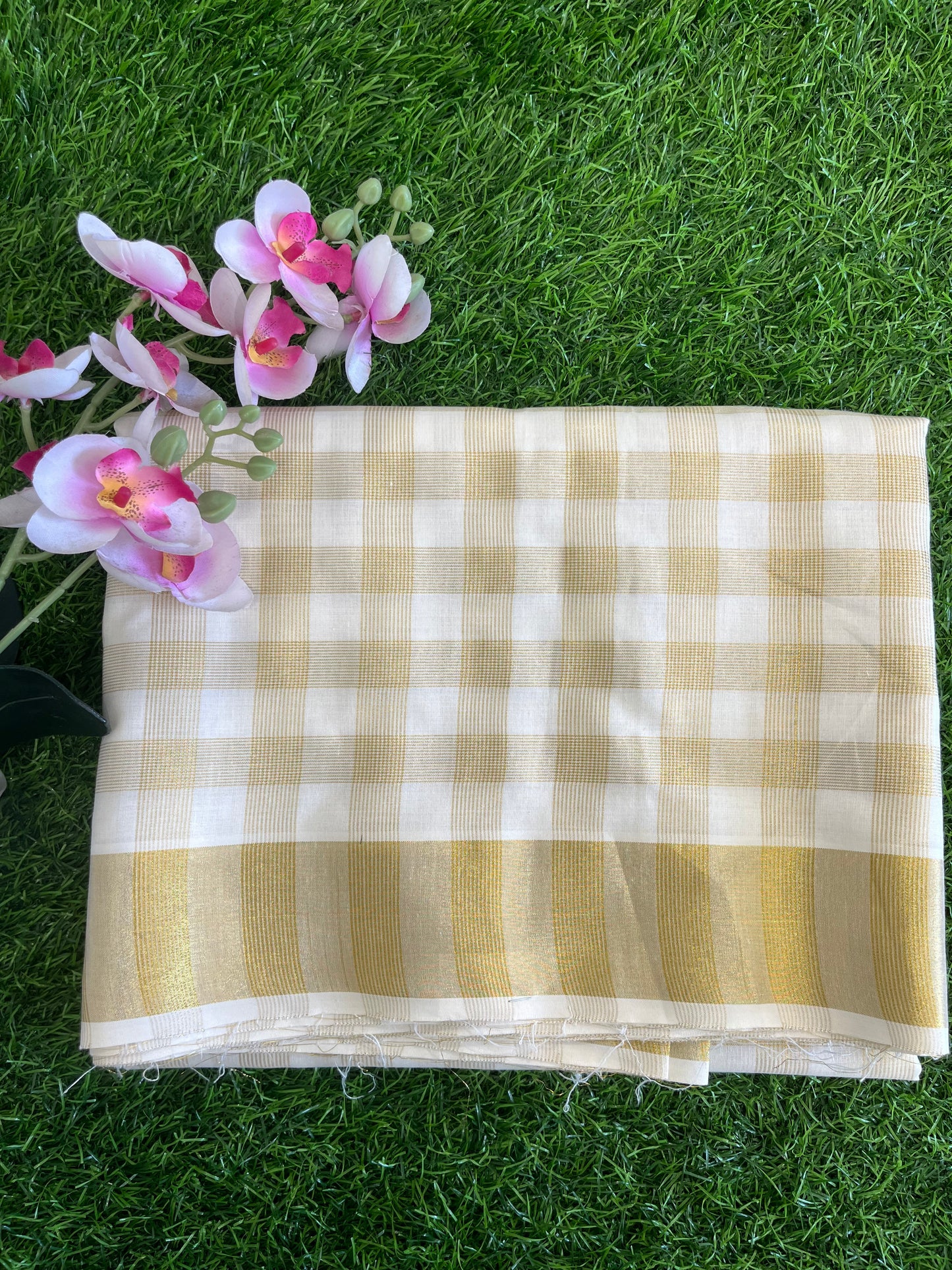 ONAM COLLECTIONS - CHECK FABRIC