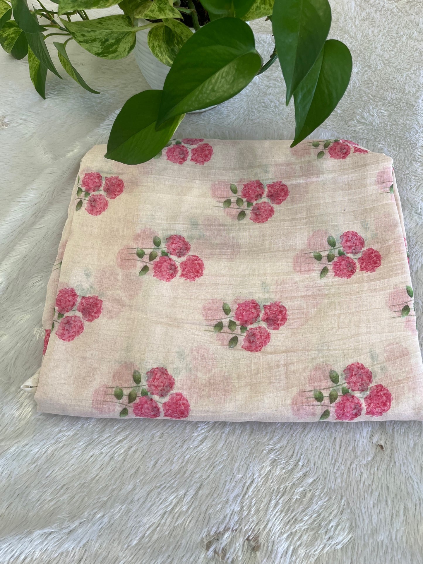 PURE MUL CHANDERI FABRIC