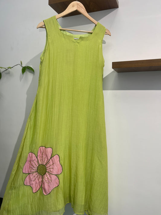 PURE MUL CHANDERI FROCK