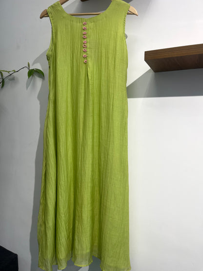 PURE MUL CHANDERI FROCK