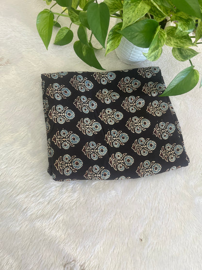 HAND BLOCK MODAL SILK FABRIC