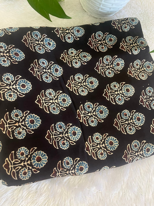 HAND BLOCK MODAL SILK FABRIC
