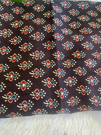 HAND BLOCK MODAL SILK FABRIC