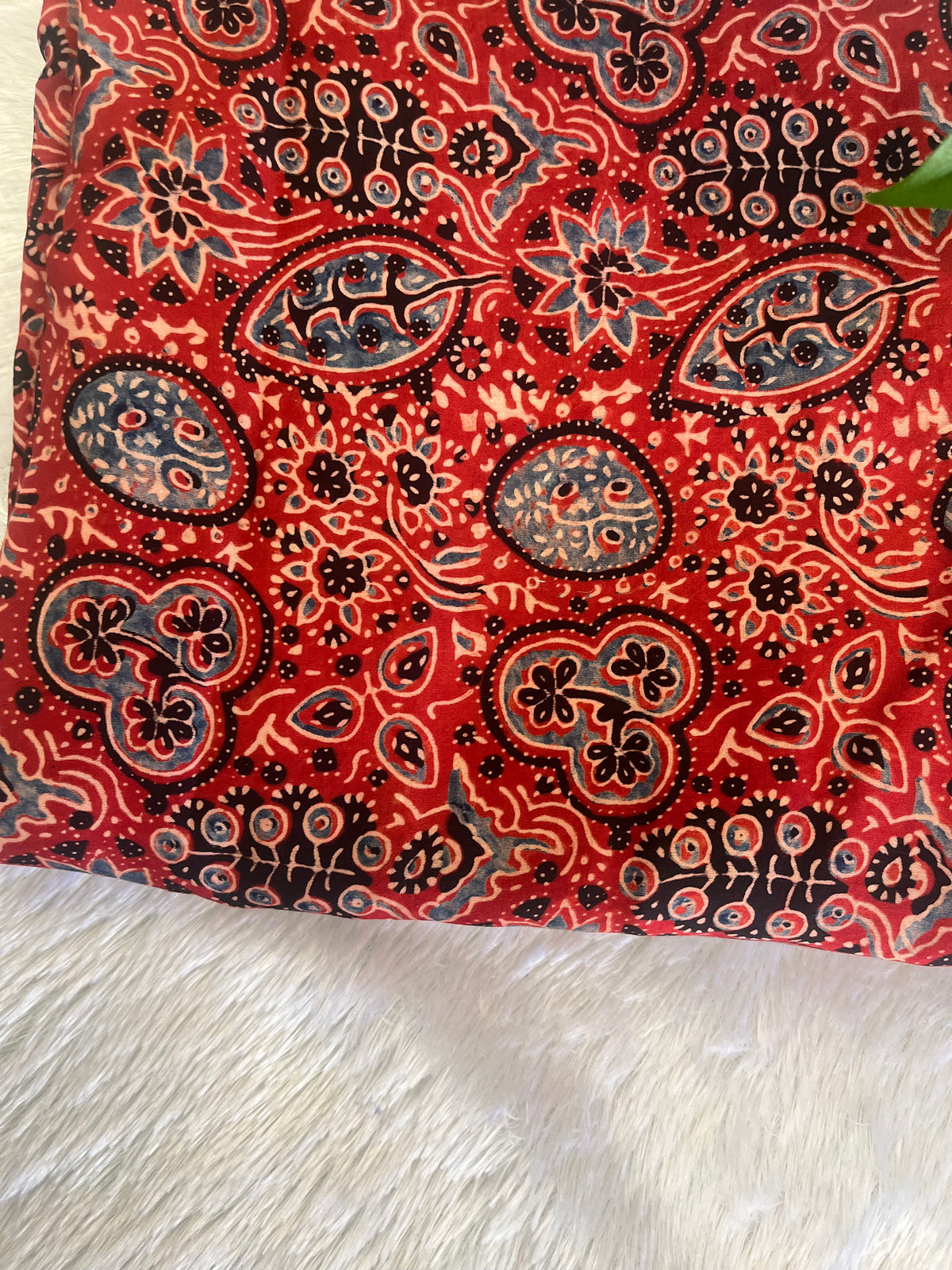 HAND BLOCK MODAL SILK FABRIC