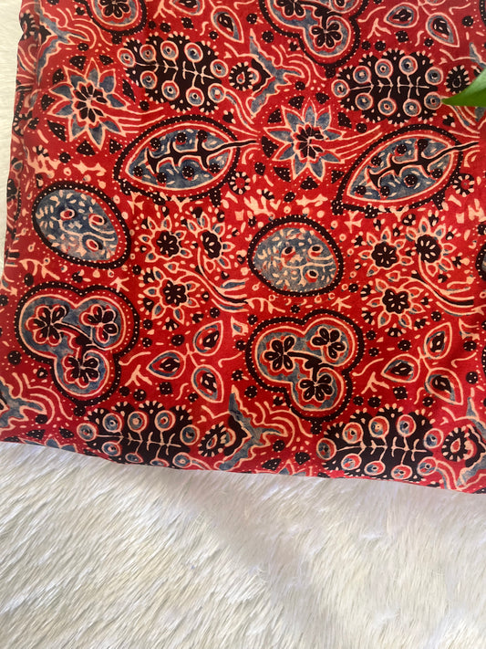 HAND BLOCK MODAL SILK FABRIC