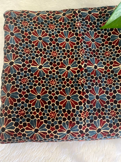 HAND BLOCK MODAL SILK FABRIC
