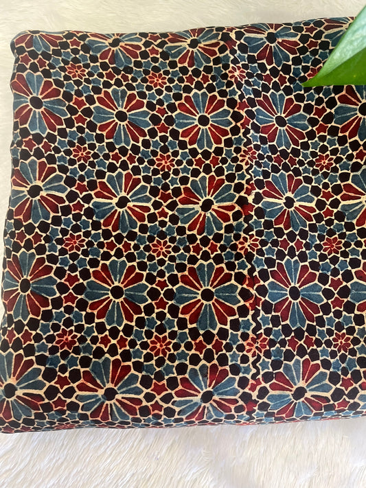 HAND BLOCK MODAL SILK FABRIC