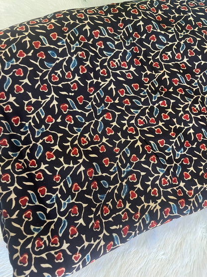 HAND BLOCK MODAL SILK FABRIC