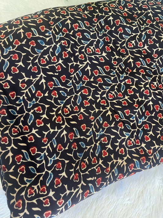 HAND BLOCK MODAL SILK FABRIC