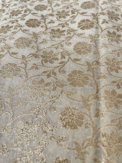 Pure Handloom chanderi cotton cream shade