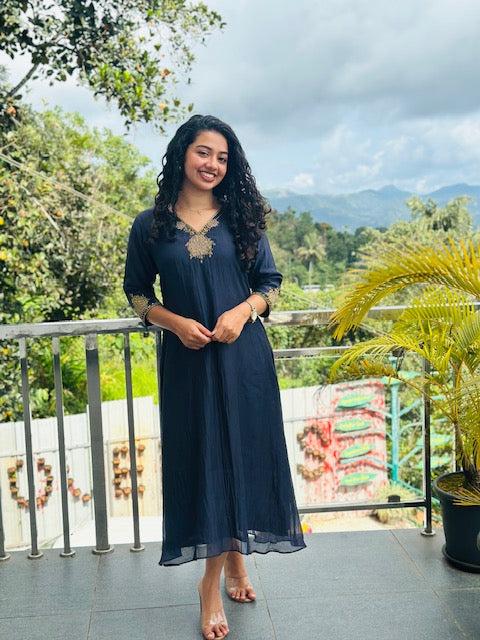PURE MUL CHANDERI FROCK