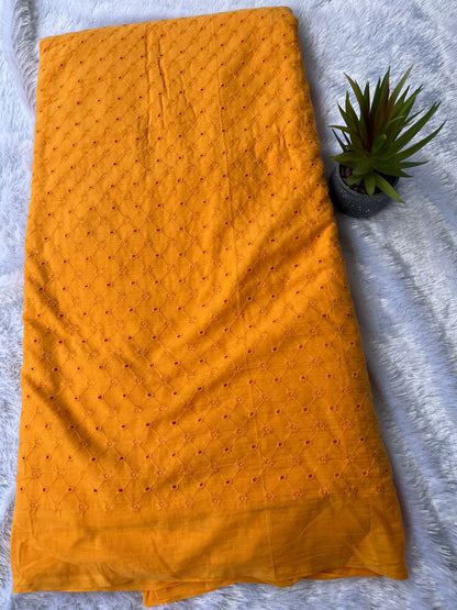 Mustard yellow shade hakoba fabric