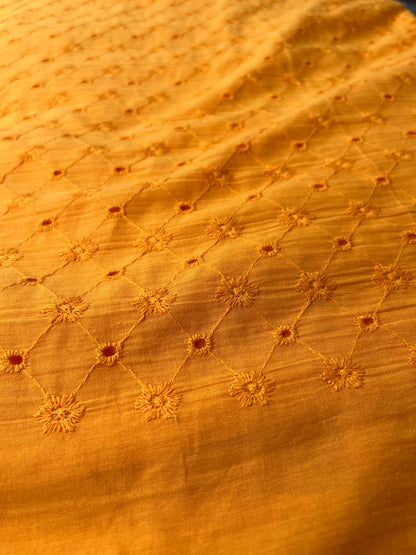 Mustard yellow shade hakoba fabric