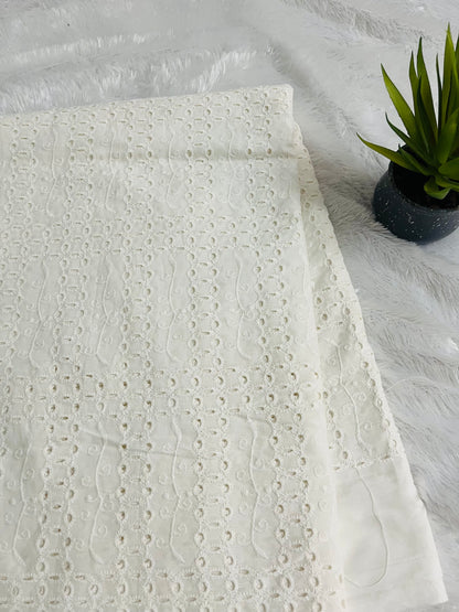 white shade hakoba fabric