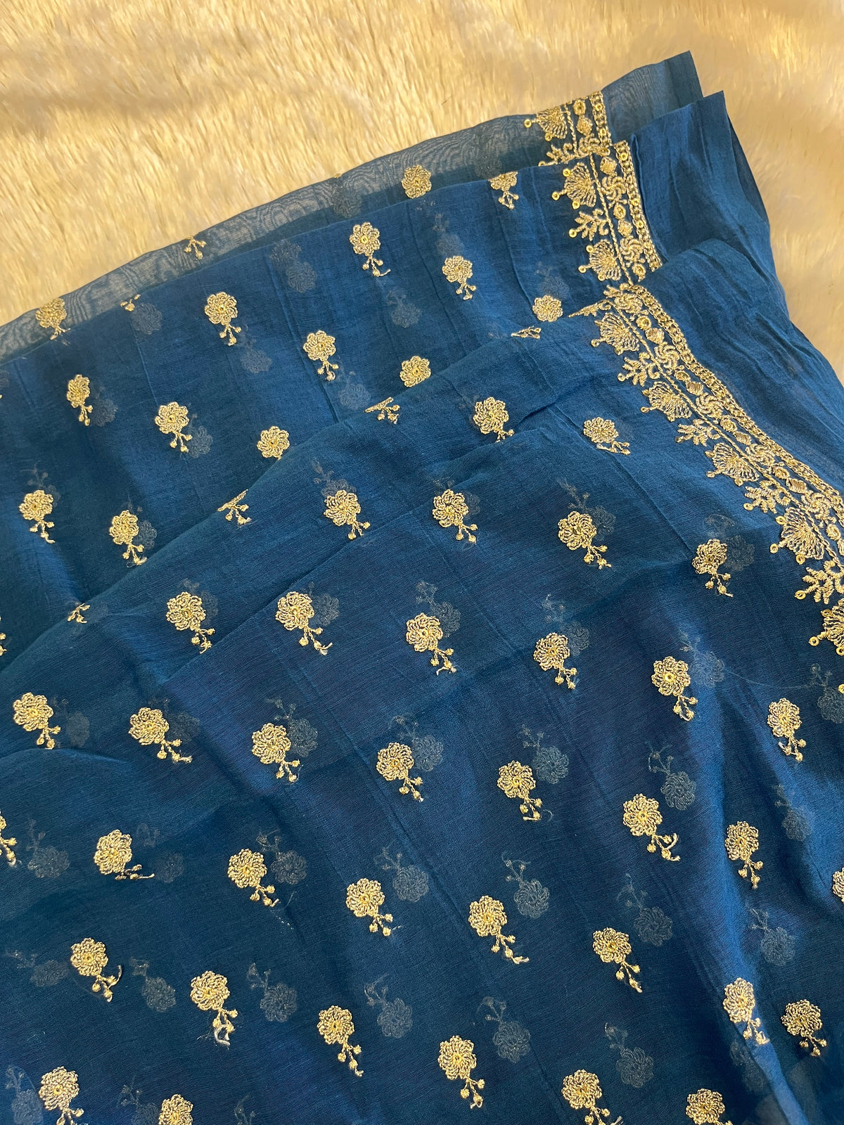 PURE  MULCHANDERI  FABRIC  4 D  SHADE