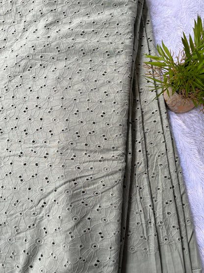 Olive green shade with daisy flower  design