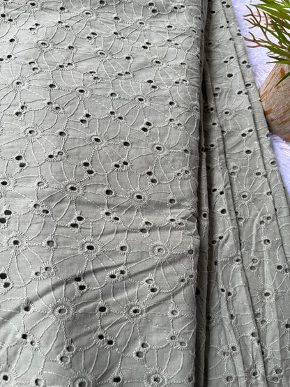 Olive green shade with daisy flower  design