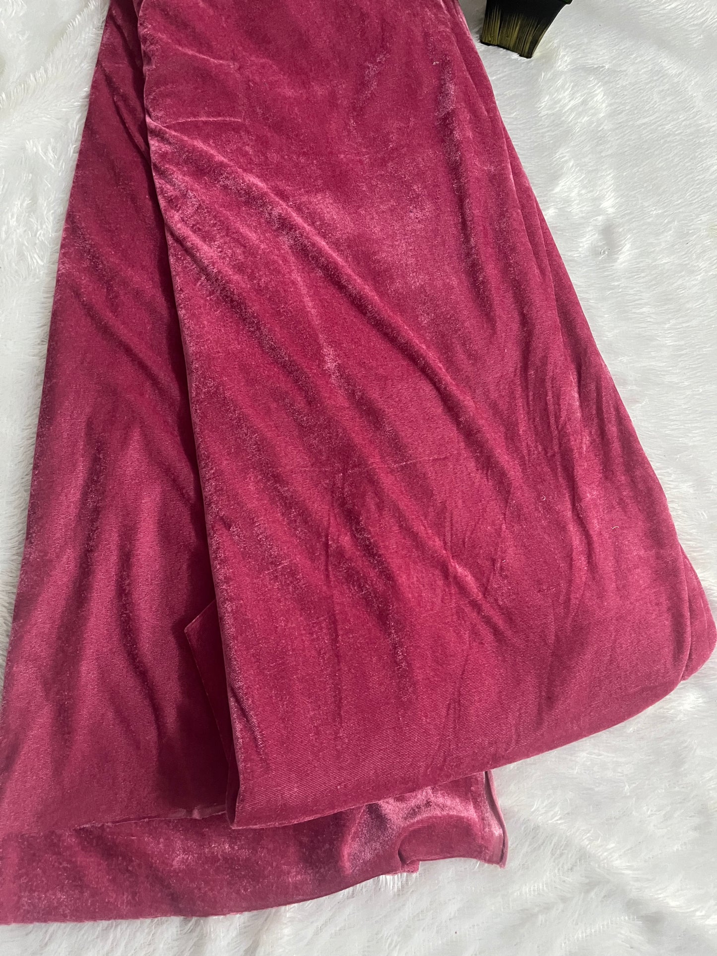 Onion pink  shade velvet fabric