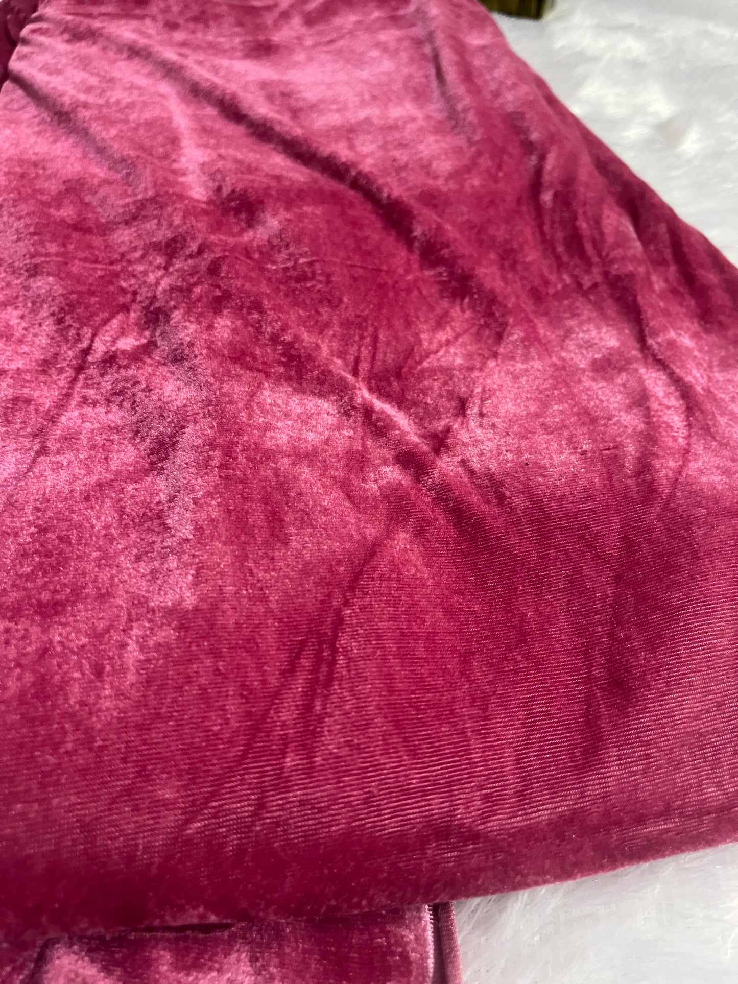Onion pink  shade velvet fabric