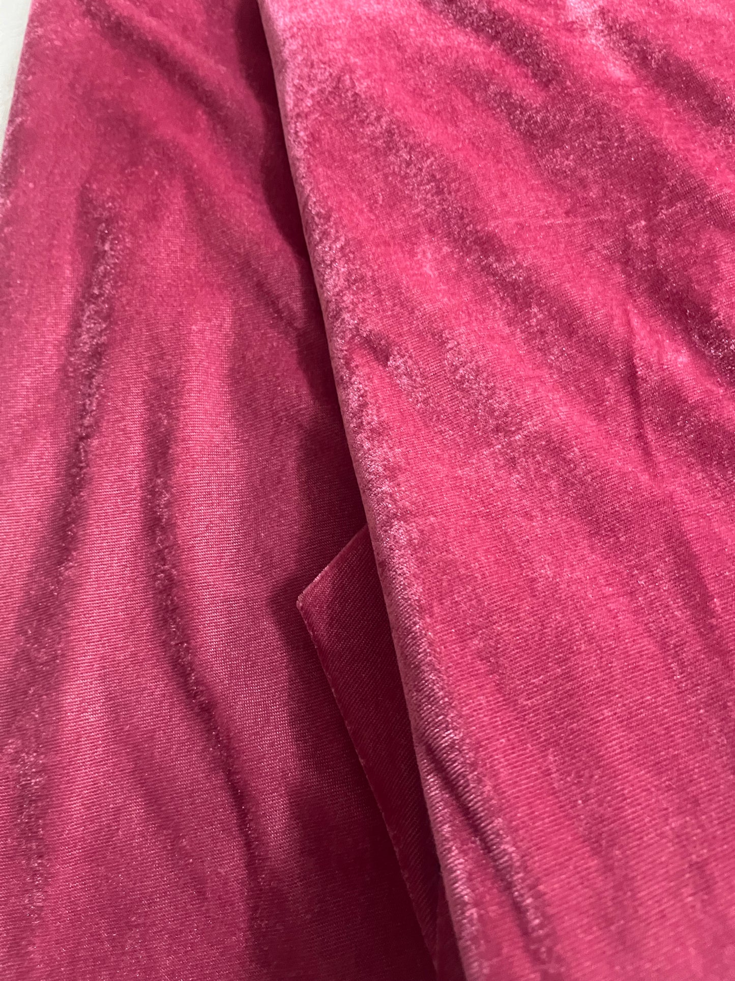 Onion pink  shade velvet fabric