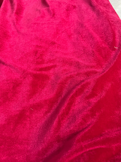 Rani pink  shade velvet fabric