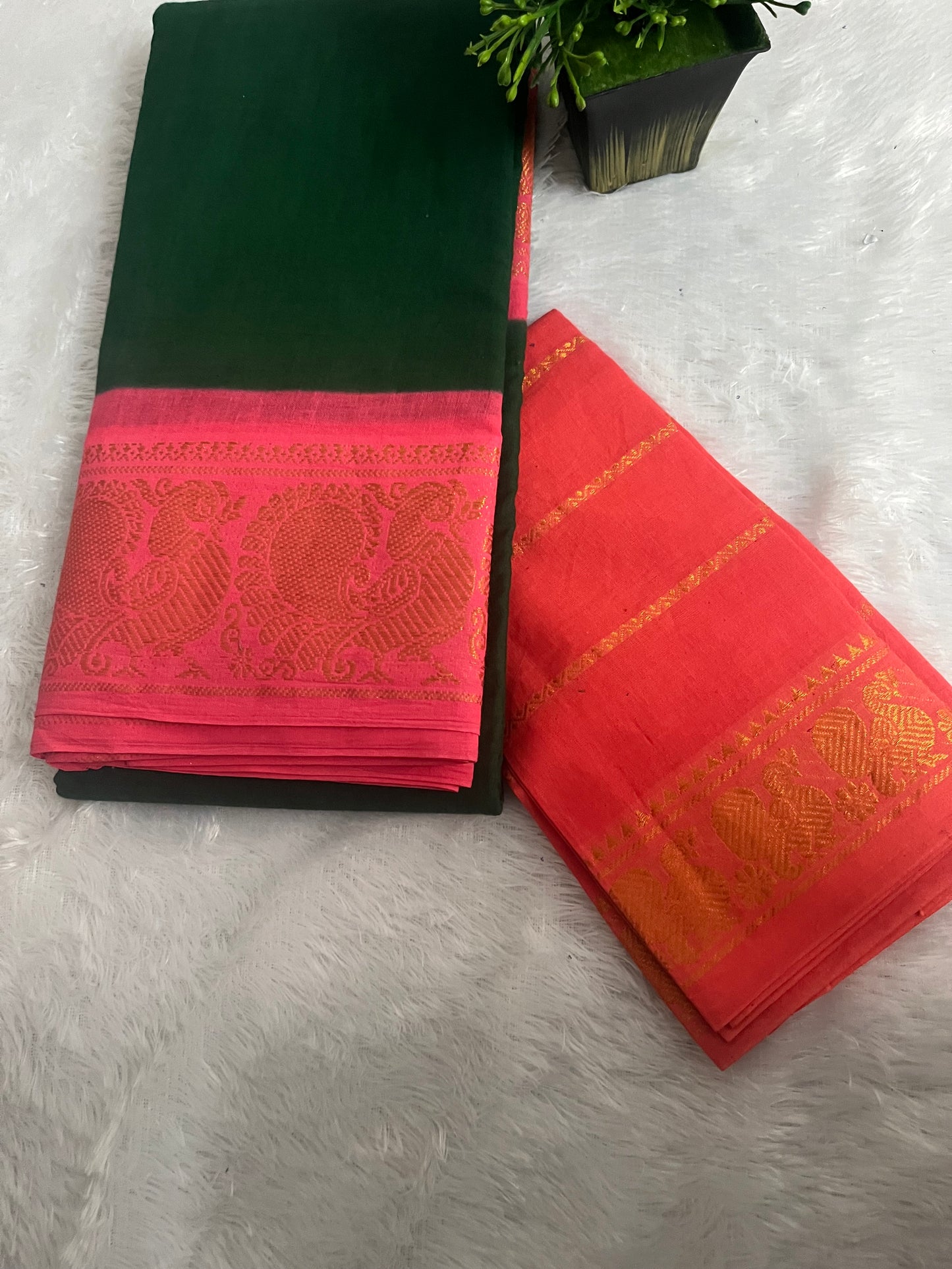 Madurai cotton sungudi sarees