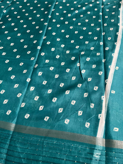 Cotton semi silk saree