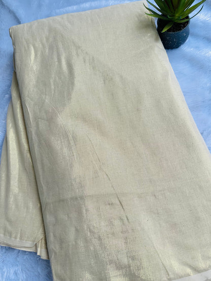 Onam collections 2025 golden cotton fabrics