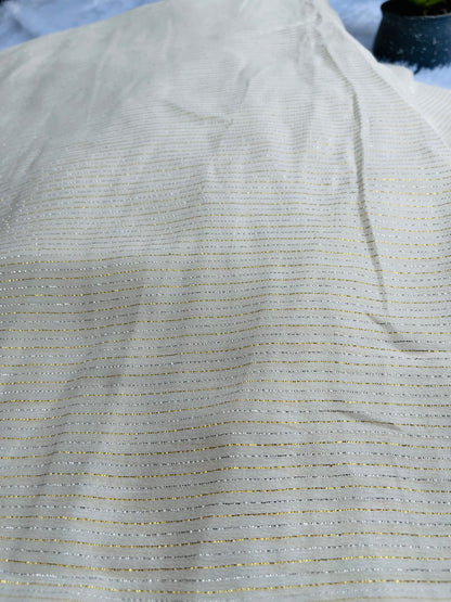 Onam collections 2025  georgette lurex fabric