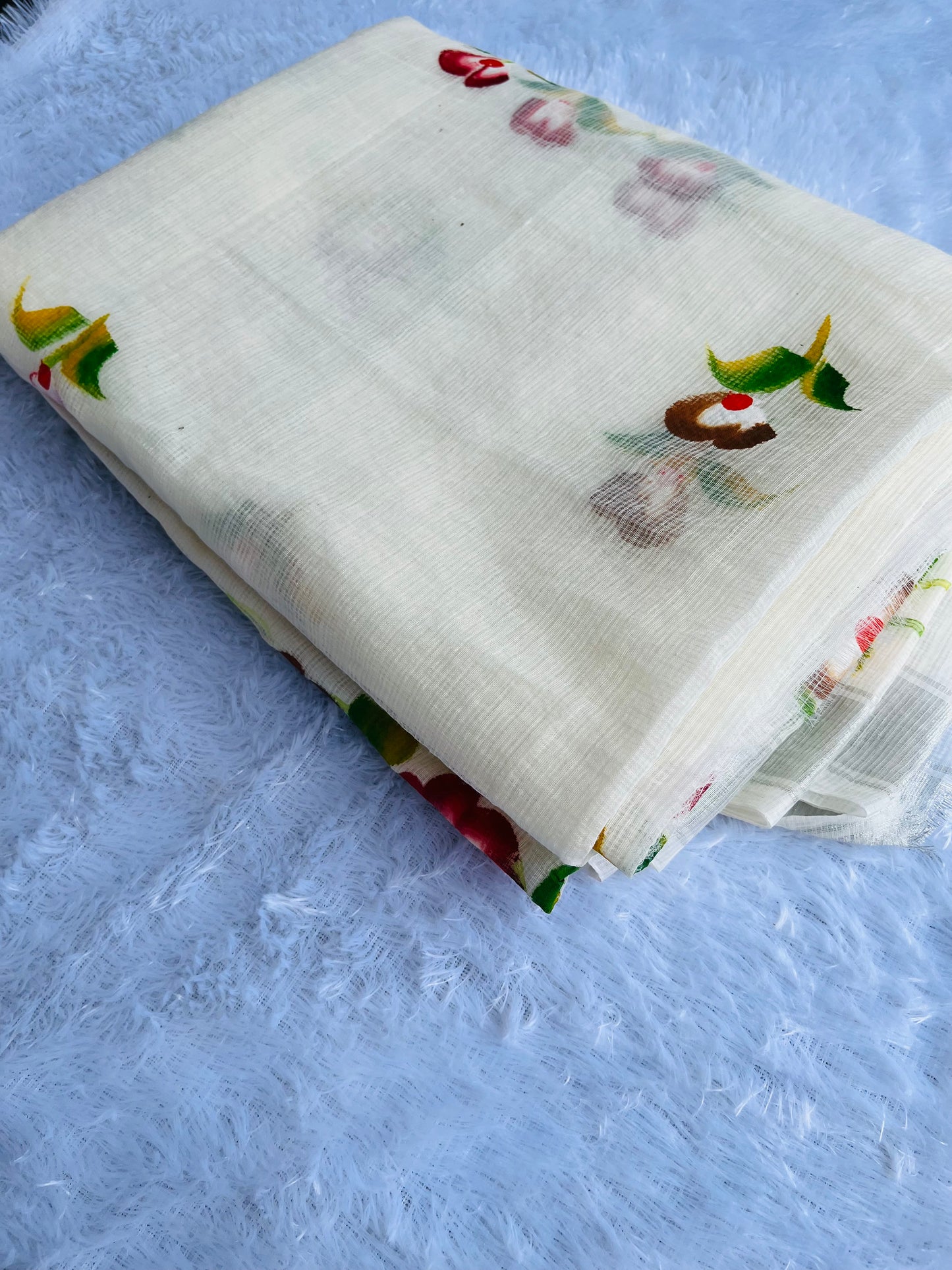 Kota saree with flower paint sarees