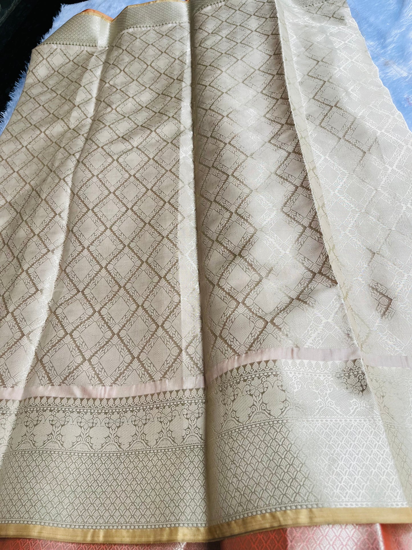 Beautiful soft Katan silk saree