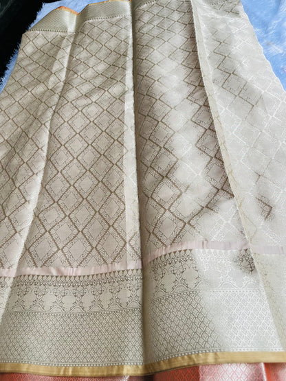 Beautiful soft Katan silk saree