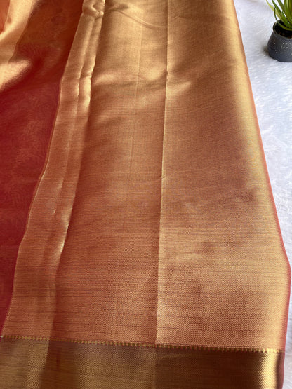 Tissue saree with beautiful self design