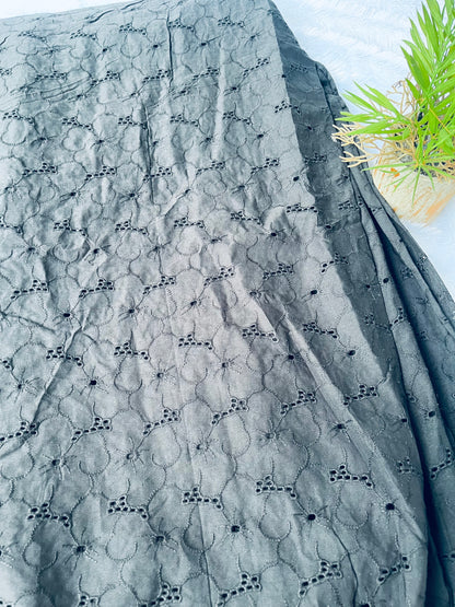 Jet Black shade  premium hakoba fabric