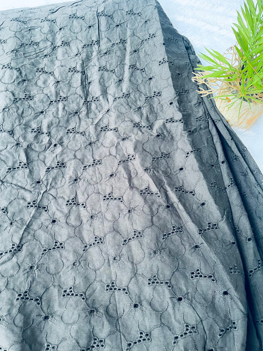 Jet Black shade  premium hakoba fabric